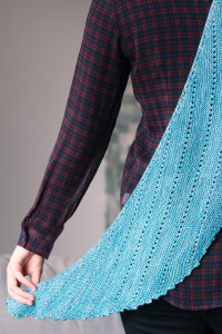 Picabeau shawl back view | The Knitting Vortex