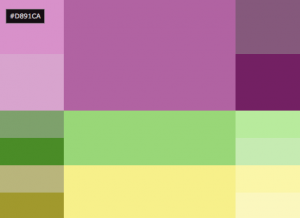 Radiant Orchid triad from Color Scheme Designer | The Knitting Vortex