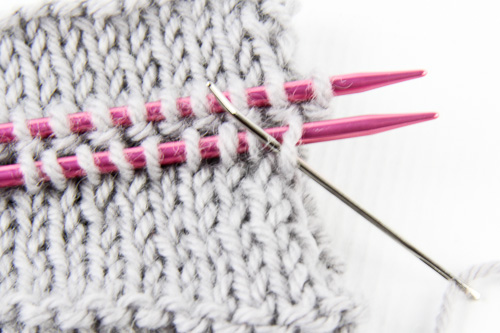 Grafting Stockinette setup1 | The Knitting Vortex