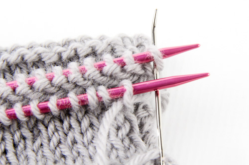 Grafting Stockinette setup2 | The Knitting Vortex