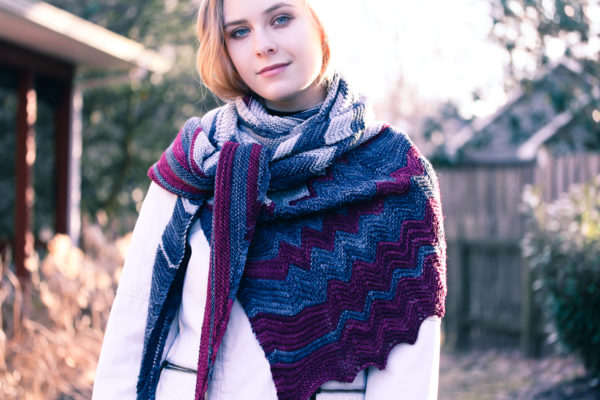 Chevragonal shawl | The Knitting Vortex